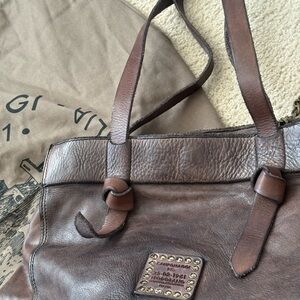 Campomaggi Dark Brown Leather Shoulder Bag